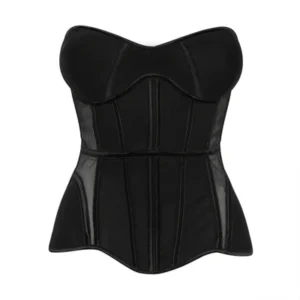 ECHO CORSET TOP - BLACK